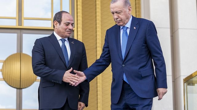 Egypt’s president in Turkey as relations between two countries thaw