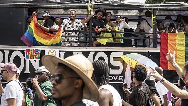 Hundreds gather for Pride march in Johannesburg