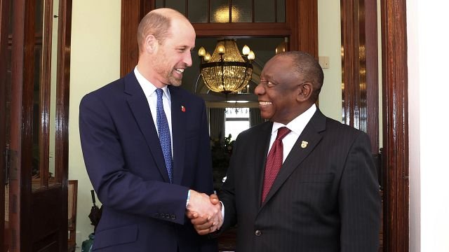 President Cyril Ramaphosa meets Prince William, during William’s South Africa Visit