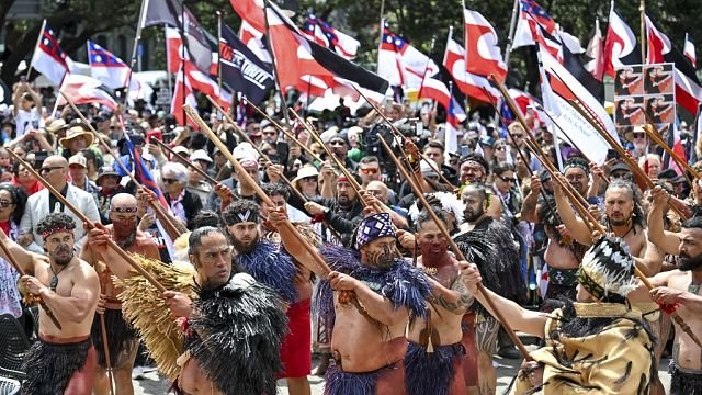 Tens of thousands rally in New Zealand in support of Māori rights