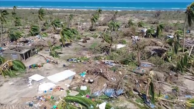 Damage and rebuilding after Cyclone Chido hits Mozambique