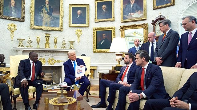 Trump defends video shown to South African President