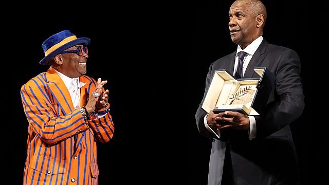 US actor Denzel Washington receives surprise honorary Palme d’Or in Cannes