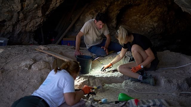 Archaeologists unveil 100,000-year-old burial site in Israel’s cave