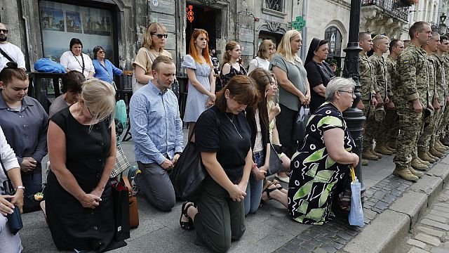Ukraine marks Olenivka prison blast anniversary in Kyiv