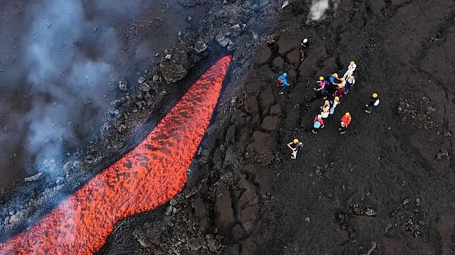 WATCH: Fresh eruption on Mount Etna sends lava down slopes