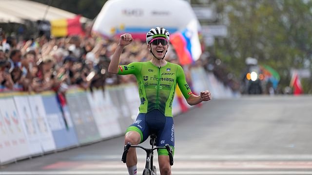 Slovenia’s Tadej Pogačar takes gold at first African UCI Road World Championship
