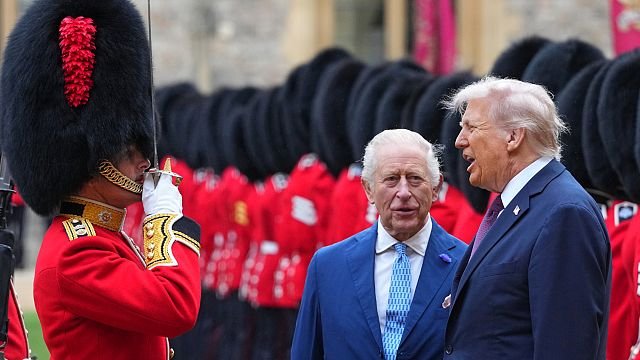 Trump welcomed to Windsor Castle with full royal pageantry