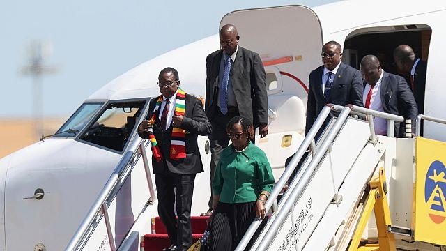 Zimbabwe’s Mnangagwa joins global leaders for Beijing parade