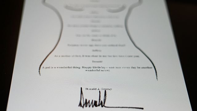 Democrats release suggestive letter to Epstein purportedly signed by Trump