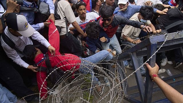 Deadly clashes in Kathmandu after social media ban sparks protests