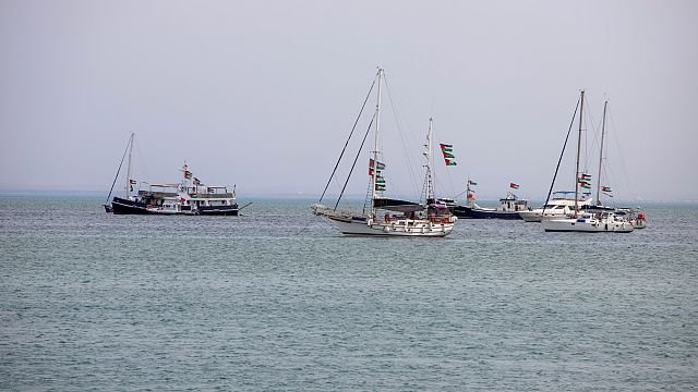 Gaza aid flotilla reports second drone attack in Tunisian port