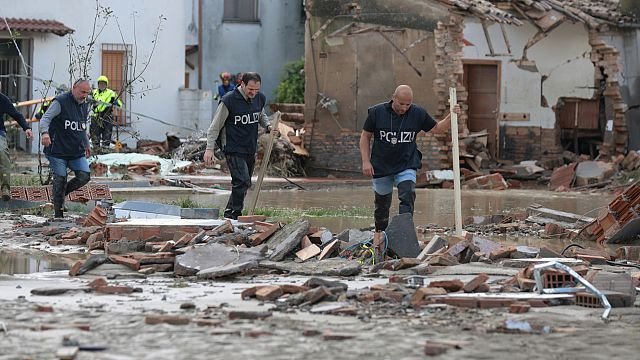 Torrential rain triggers flooding and mudslides in northern Italy