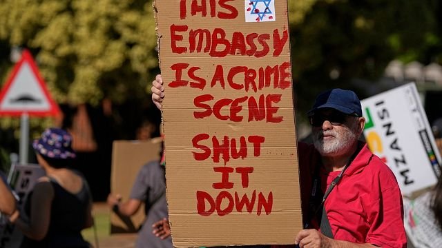 South Africans protest, demand Embassy closure and Flotilla activists’ release
