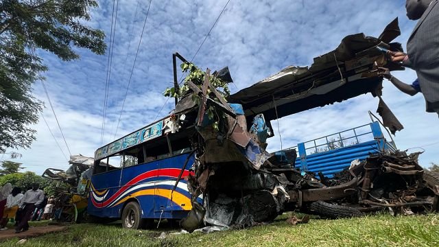 At least 46 dead after two buses collide on Uganda highway