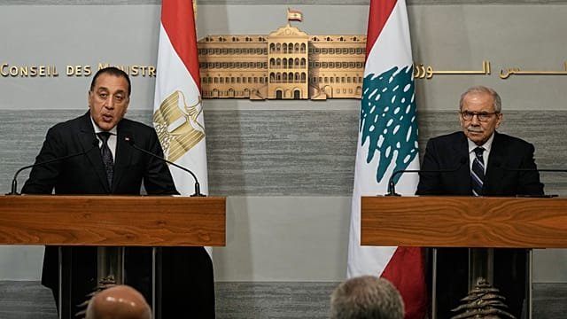 Egypt’s Prime Minister Madbouly meets Lebanese President Aoun
