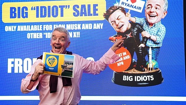 Ryanair boss O’Leary thanks Musk for ‘Big idiot’ publicity over Starlink spat