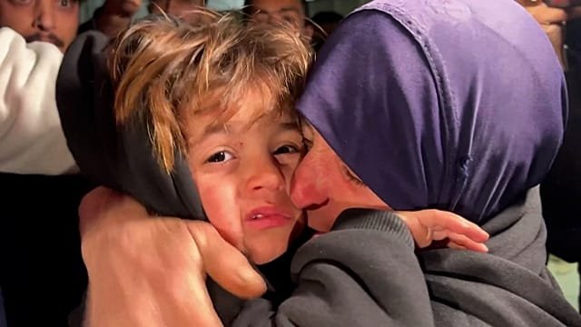 Emotional reunions at Rafah as Palestinians cross Gaza-Egypt border