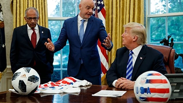 Infantino defends FIFA Peace Prize award to Trump, considers end to Russia ban