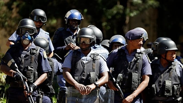 South Africa arrests 12 senior police officers on suspicion of corruption
