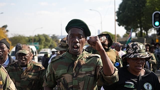 Protesters in South Africa call for stricter immigration laws and border controls