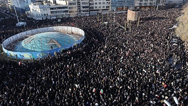 Crowds gather in Tehran to mourn supreme leader Khamenei