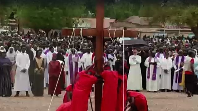 South Sudanese Christians hold Good Friday march for peace