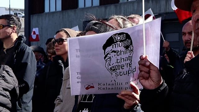 ‘We are not for sale’: Greenlanders protest growing US presence in Nuuk