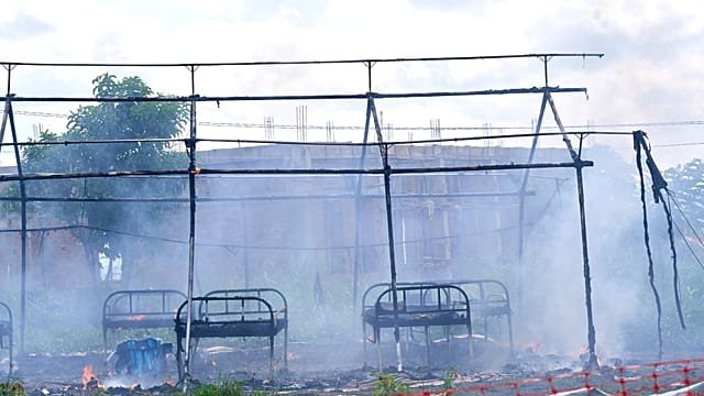 DRC Ebola hospital set on fire as protesters demand access to bodies of dead relatives