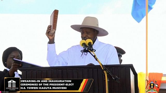 Uganda’s President Yoweri Museveni sworn in to seventh consecutive term