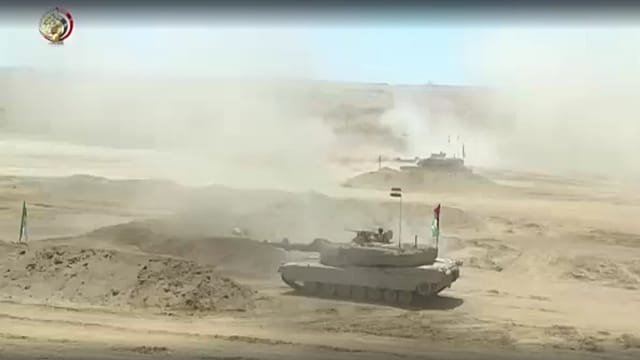Egypt conducts live-fire military exercise conducted near Israeli border