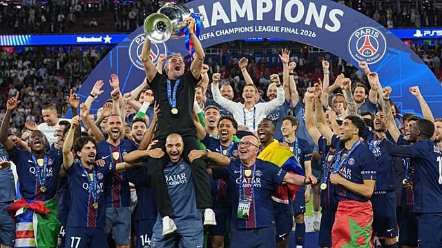Nigerian fans celebrate Paris Saint-Germain’s win over Arsenal