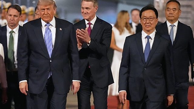 US President Trump arrives in Beijing for two-day summit with Xi Jinping