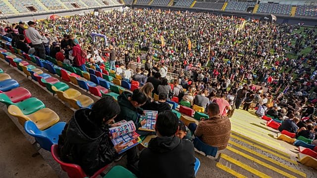 World Cup fans gather in Santiago for sticker swap as South Africa team resolves visa issues