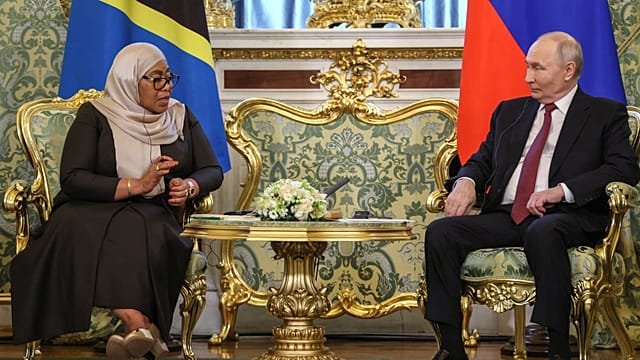 Tanzania’s president visits Russia amid frayed ties with the West