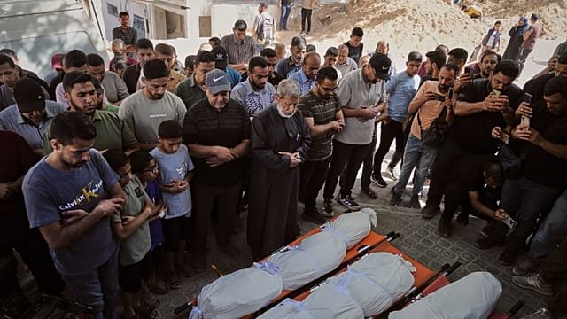 Gaza: Families mourn victims after overnight Israeli strikes that killed at least nine