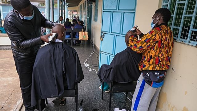 How haircuts are helping men recover at a Kenyan mental health hospital