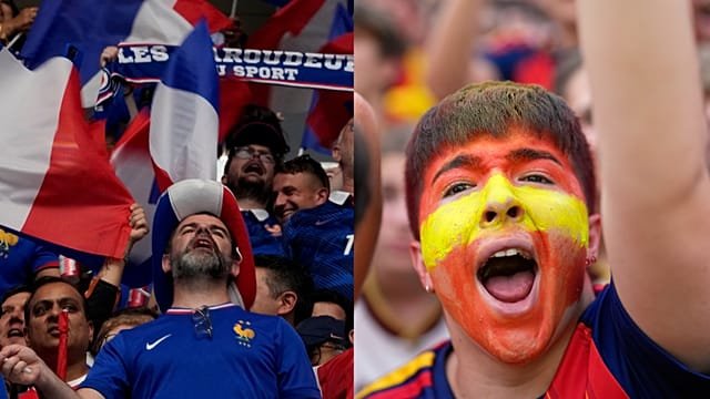 French and Spanish fans pack Texas streets ahead World Cup semi-final