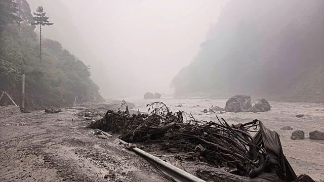 Catastrophic Nepal floods and landslides in Nuwakot leave hundreds still missing