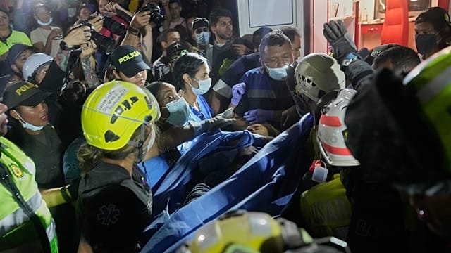 Colombia quake rescuers save woman after 36 hours trapped in rubble