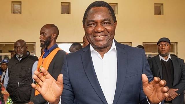 Hichilema takes early lead as Zambia election count passes halfway