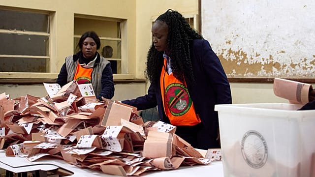 Zambia’s opposition leader expresses ‘grave concern’ as vote count suspended
