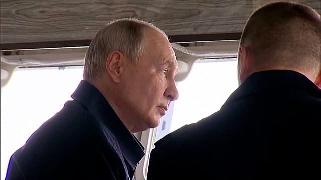Putin watches Russian navy drills off Russia’s Sakhalin Island