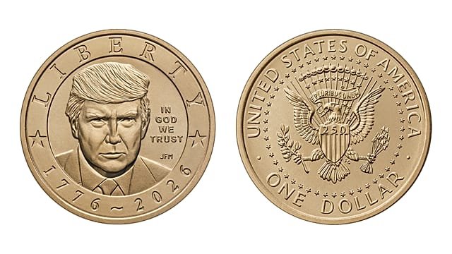 US Treasury issues $1 coin with Trump’s face on it